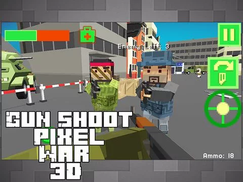 Изображение игры: Strike Shot - Cube Gun War 3D