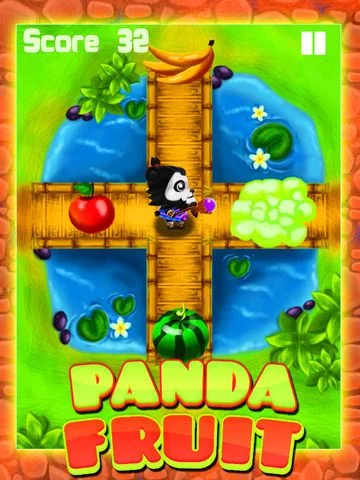 Изображение игры: Ninja Panda Fruit Land