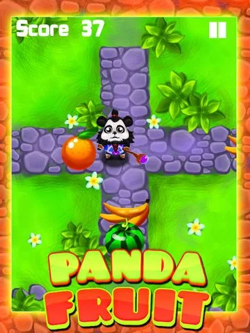 Изображение игры: Ninja Panda Fruit Land