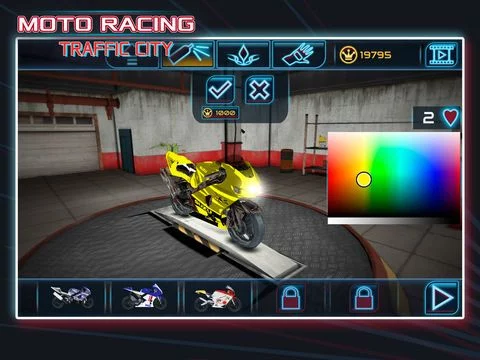 Изображение игры: Moto Racing: Traffic City FREE