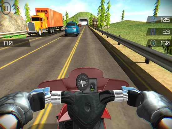 Изображение игры: Highway Moto Traffic Rider