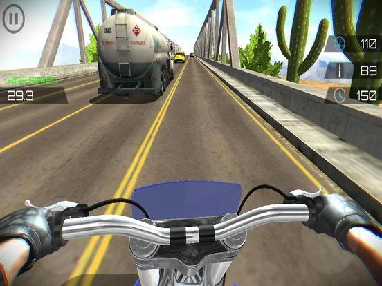 Изображение игры: Highway Moto Traffic Rider