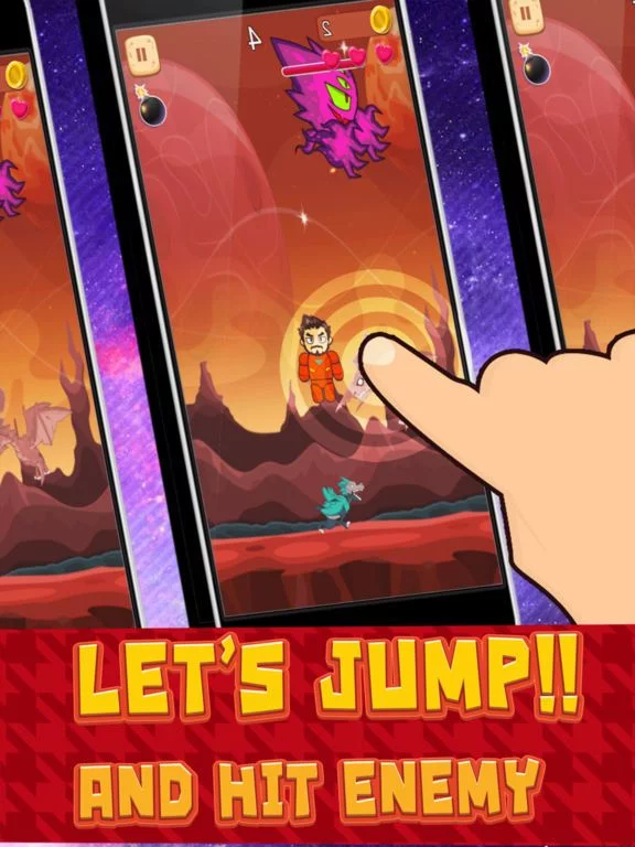 Изображение игры: The Action Superhero Hitter Lite Games