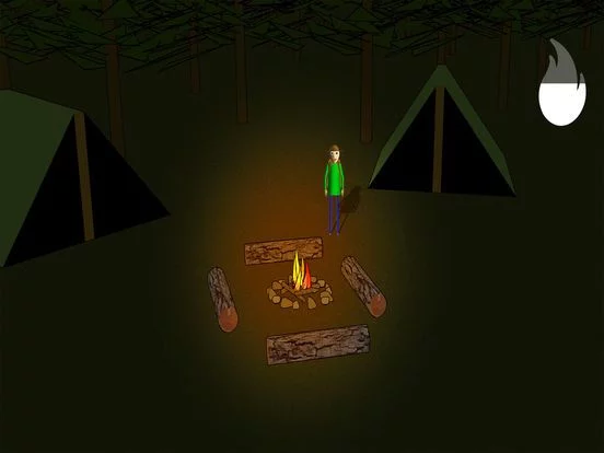 Изображение игры: Camping with Baldi's