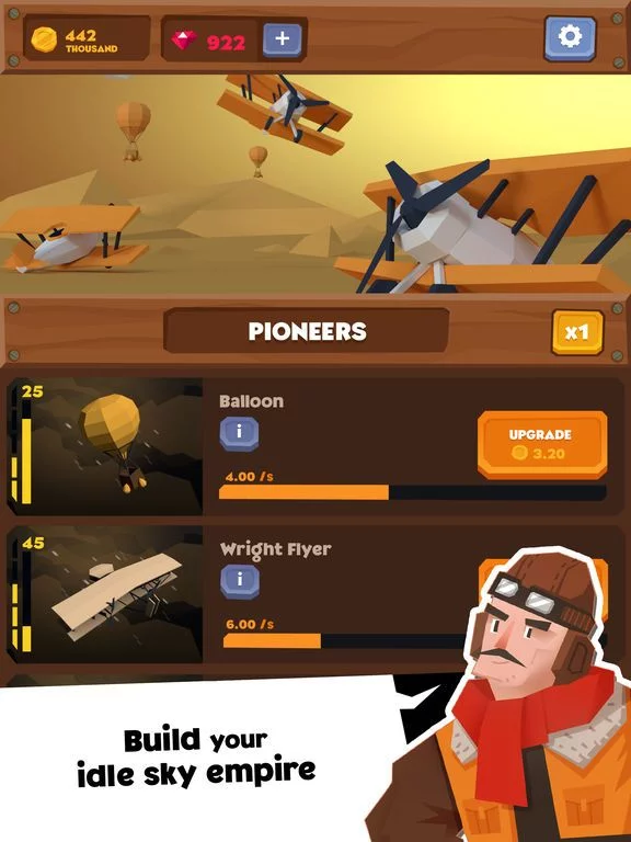 Изображение игры: Idle Skies