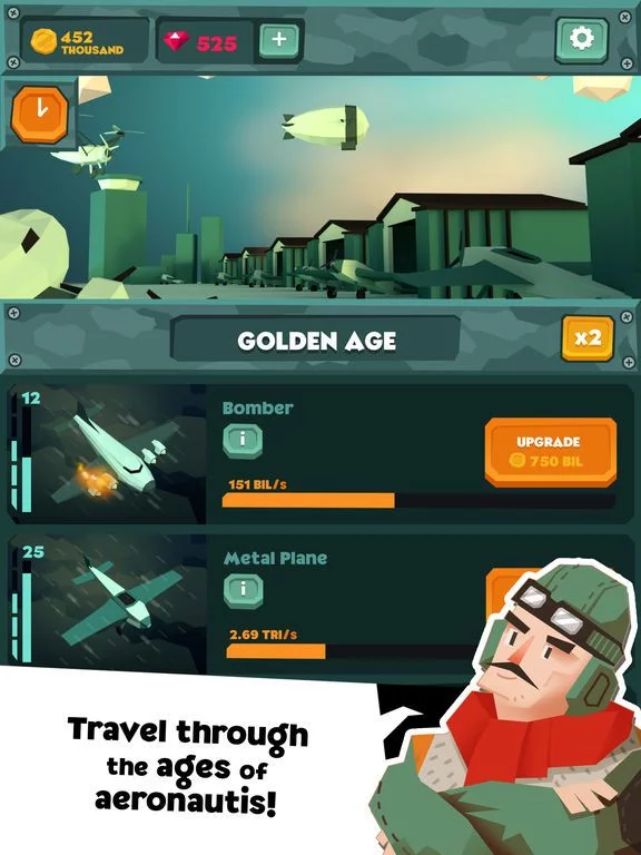 Изображение игры: Idle Skies