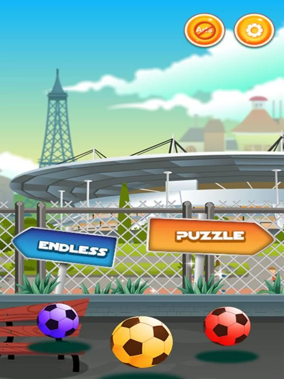 Изображение игры: Soccer Bubble Shooter