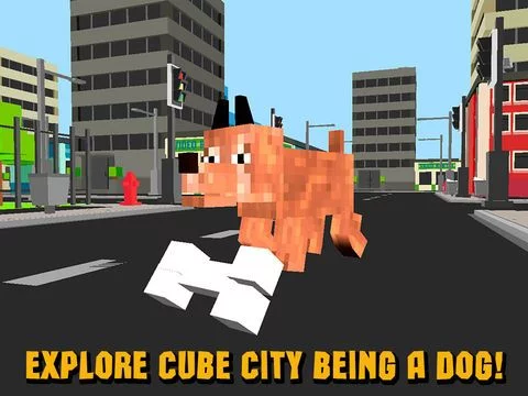 Изображение игры: Cube World: Dog Simulator 3D