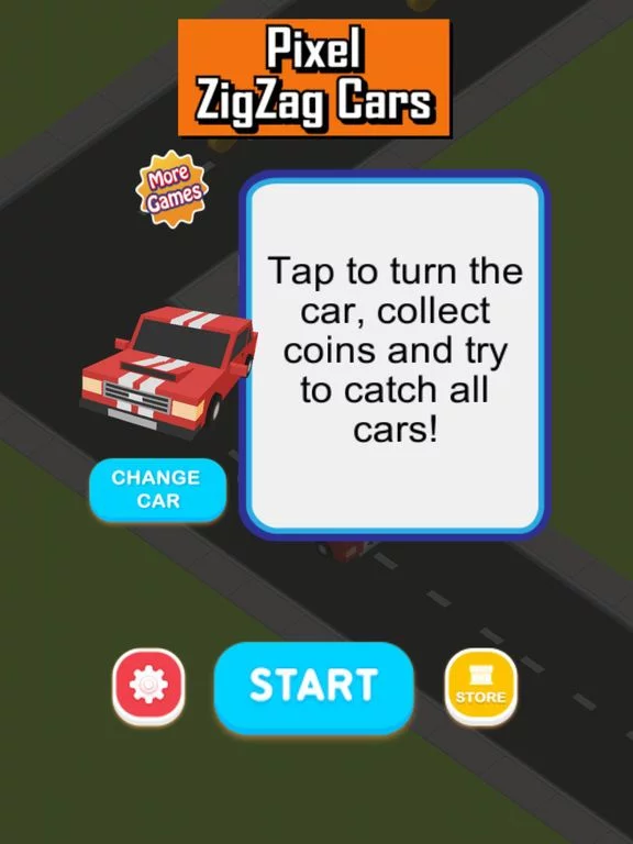 Изображение игры: Pixel ZigZag Cars 3D