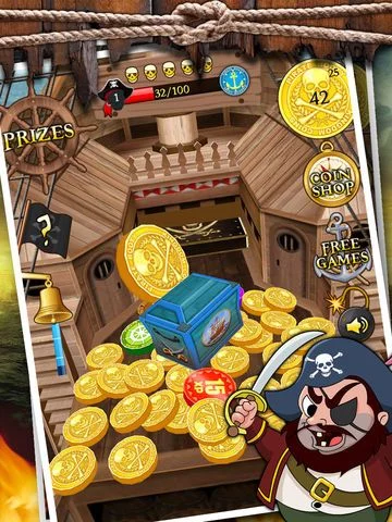 Изображение игры: Kingdom Coins HD Pirate Booty Edition - Dozer of Coins Arcade Game
