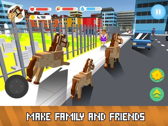 Изображение игры: Blocky Animals World