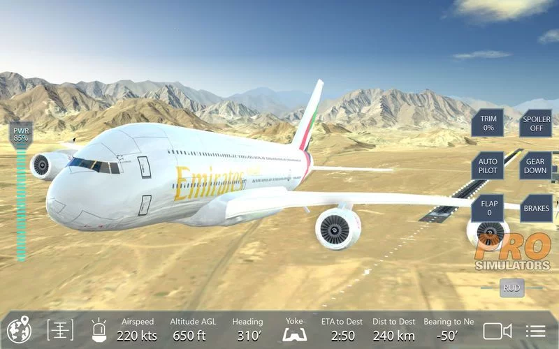 Изображение игры: Pro Flight Simulator Dubai Premium