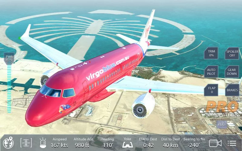 Изображение игры: Pro Flight Simulator Dubai Premium