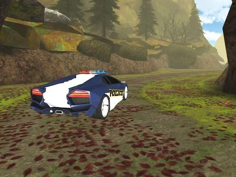 Изображение игры: 3D Off-Road Police Car Racing - eXtreme Dirt Road Wanted Pursuit Game