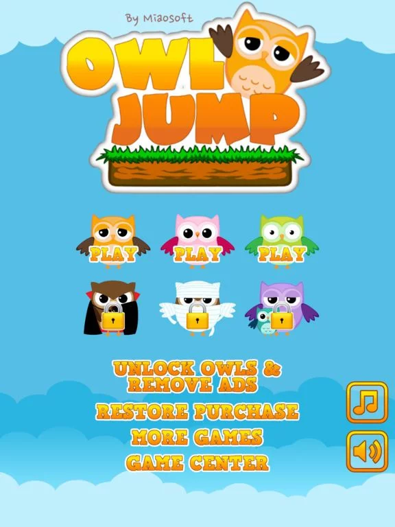 Изображение игры: Owl Jump
