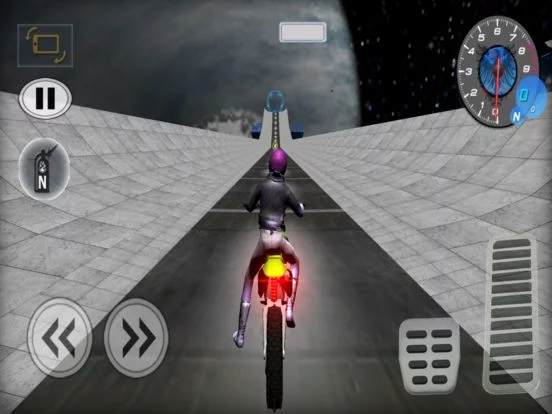 Изображение игры: Expert Space Bike Ride 3D