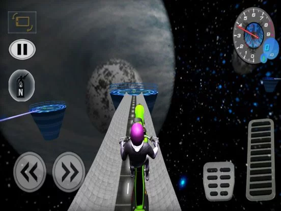Изображение игры: Expert Space Bike Ride 3D