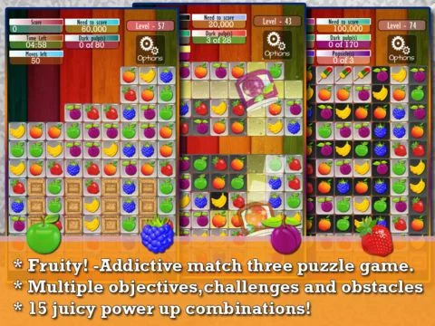 Изображение игры: Fruit Drops - Match three puzzle game