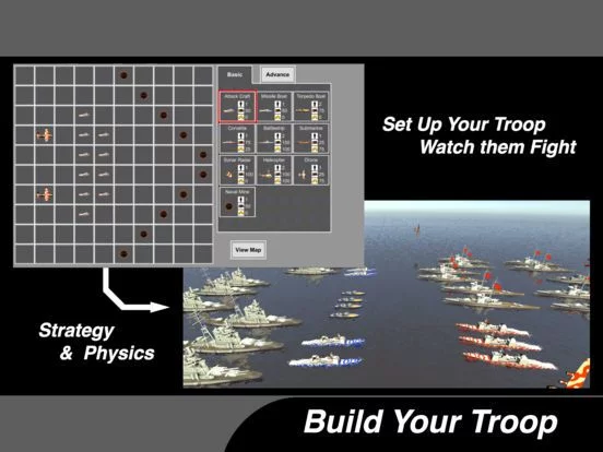 Изображение игры: Warship Battle Simulator