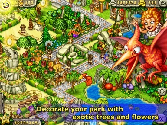 Изображение игры: Prehistoric Fun Park Builder