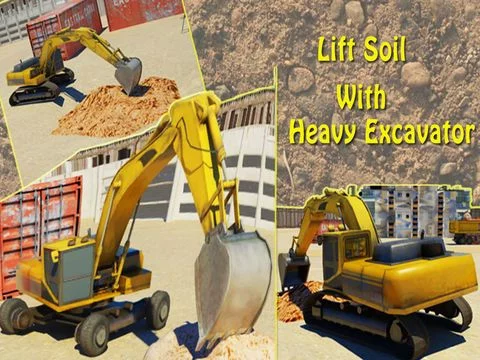 Изображение игры: Excavator Simulator 3D - Drive Heavy Construction Crane A real parking simulation game