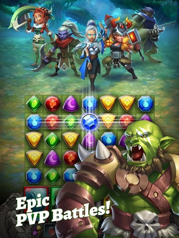 Изображение игры: Dragon Strike: Puzzle RPG