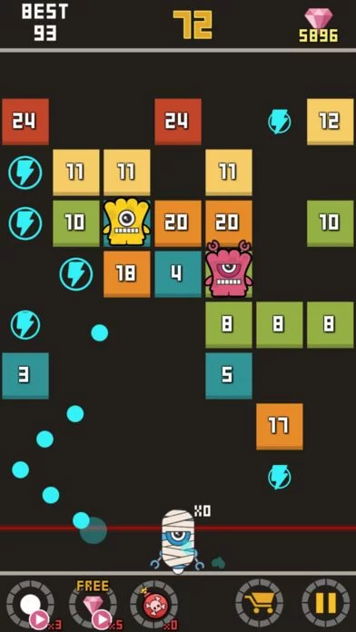 Изображение игры: Bounzy Ball-Block breaker