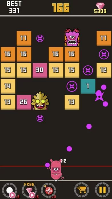 Изображение игры: Bounzy Ball-Block breaker
