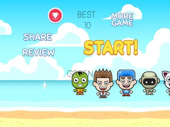 Изображение игры: Mr Kid Beach Jump