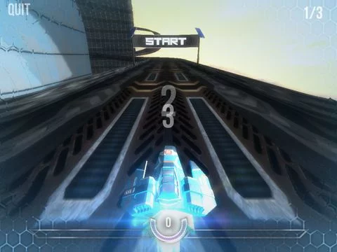 Изображение игры: HexGL: Future Racing