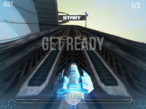 Изображение игры: HexGL: Future Racing