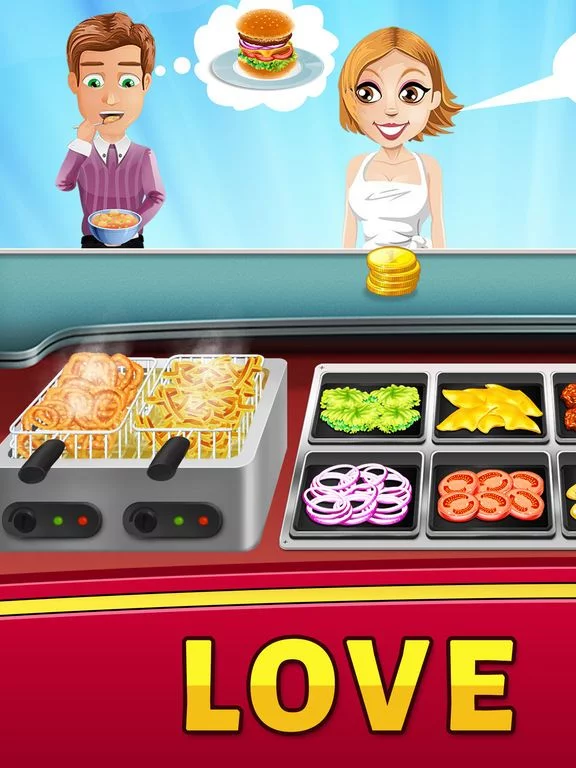 Изображение игры: Food Court Hamburger Fever 2: Burger Cooking Chef