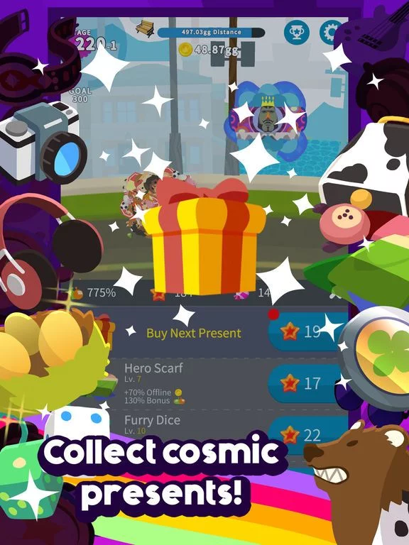 Изображение игры: Tap My Katamari - Endless Cosmic Clicker
