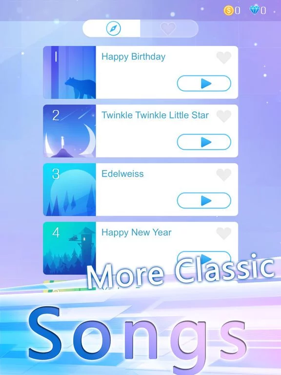 Изображение игры: Piano White Go!