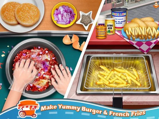 Изображение игры: Kids Street Food Cooking!