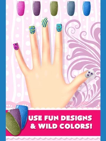 Изображение игры: A+ Nail Salon Games & Designs Makeover Spa