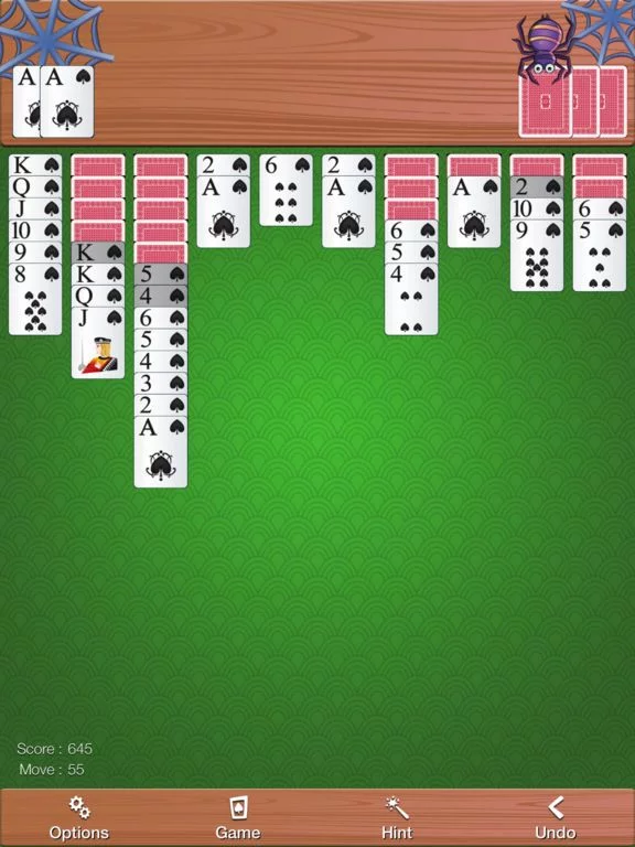 Изображение игры: Relaxed Spider Solitaire Pro