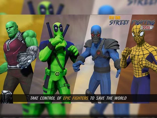 Изображение игры: Real King street fighting 2018