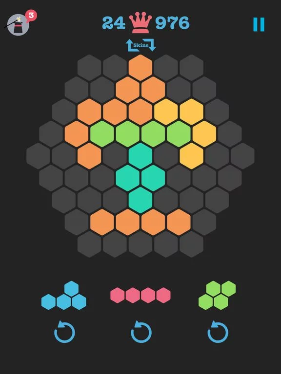 Изображение игры: 100! Block Hexa Puzzle: 10-10 Classic Brain Teaser