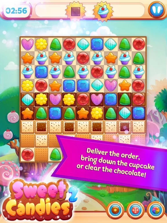Изображение игры: Sweet Candies 2 - Huge Match 3