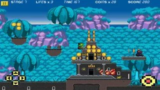 Изображение игры: Dumpy Pixel Monsters: The Adventure of Scary Aliens