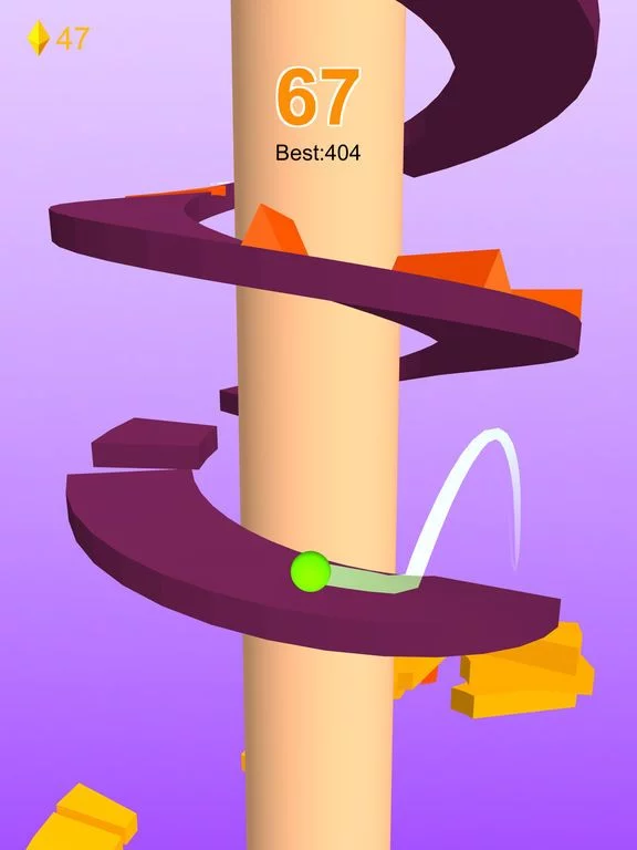 Изображение игры: Run Ball - Jump On Helix Road
