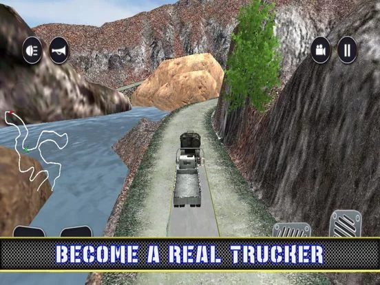 Изображение игры: Army Truck Hill Road Transport