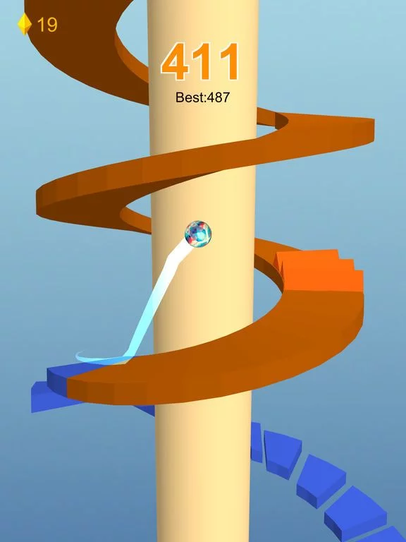 Изображение игры: Run Ball - Jump On Helix Road
