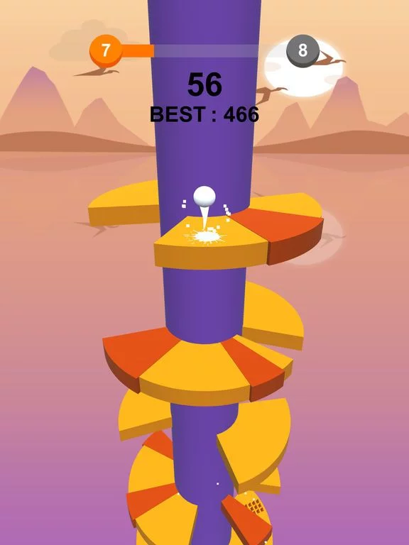 Изображение игры: Jump Ball-Bounce On Tower Tile