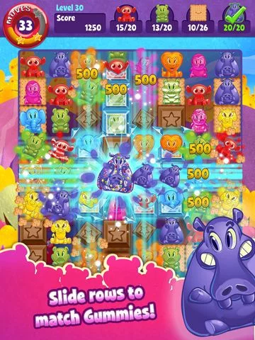Изображение игры: Gummy Blast - Match 3 Puzzle Game Adventure