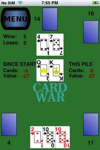 Изображение игры: 2 Card War
