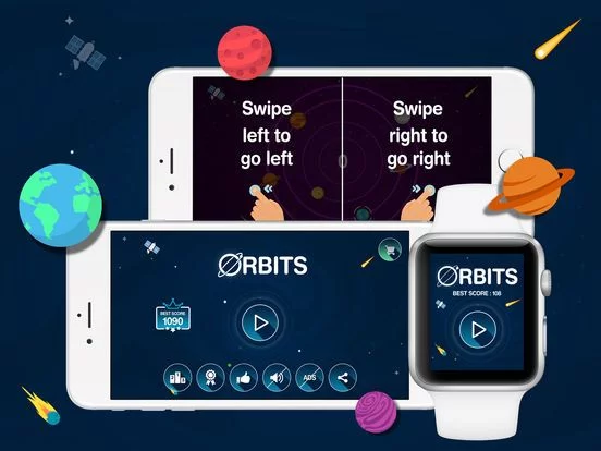 Изображение игры: Orbits - 3D Touch and Apple Watch Game