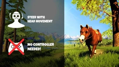 Изображение игры: VR Horse Riding Simulator: VR Game for Google Cardboard
