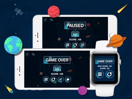 Изображение игры: Orbits - 3D Touch and Apple Watch Game